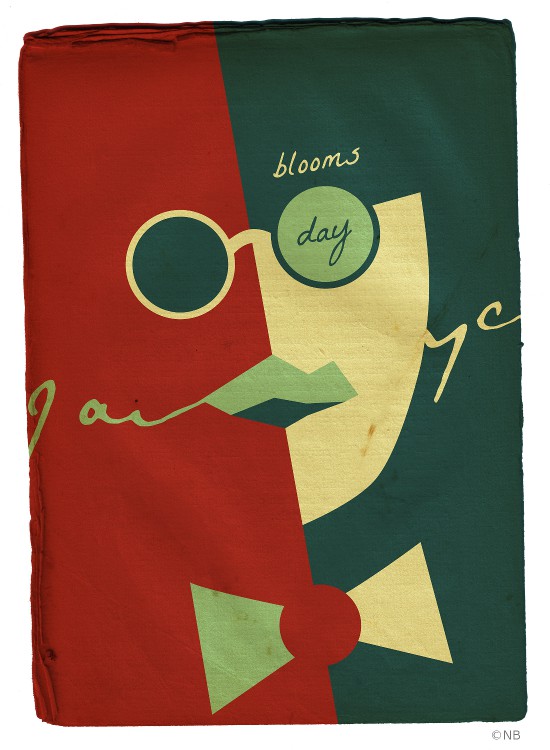 bloomsday, poster design by Jackie Branc, London