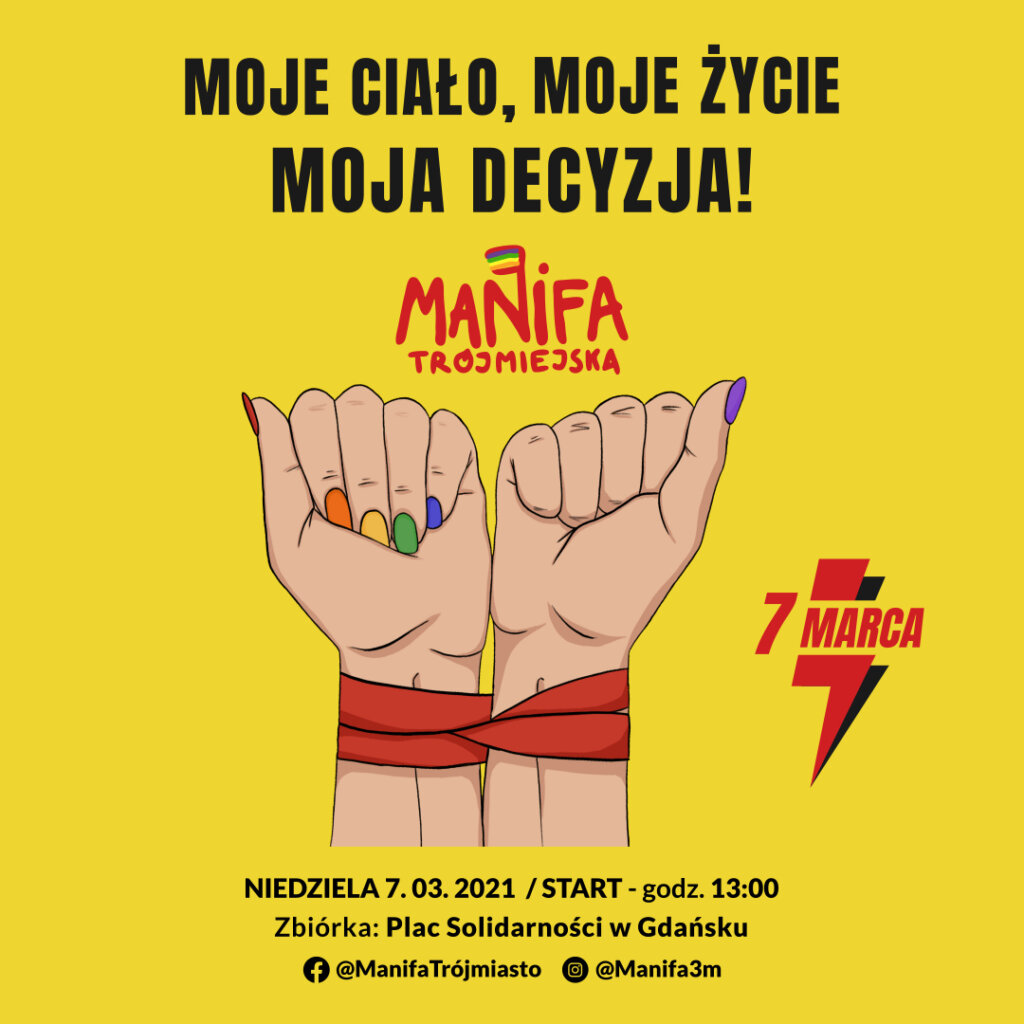 Manifa Trójmiasto - Moje ciało, Moje życie Moja decyzja!