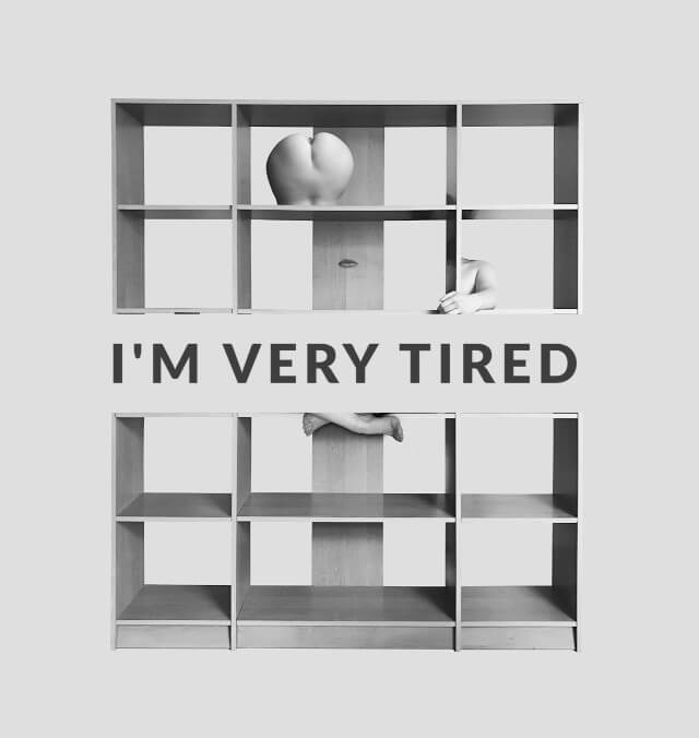 I'M VERY TIRED - photo collage by Jackie Branc photographer