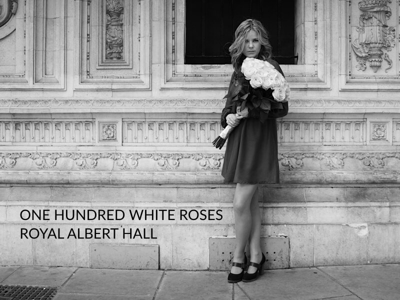 ONE HUNDRED WHITE ROSES - ROYAL ALBERT HALL - photos - Jackie Branc