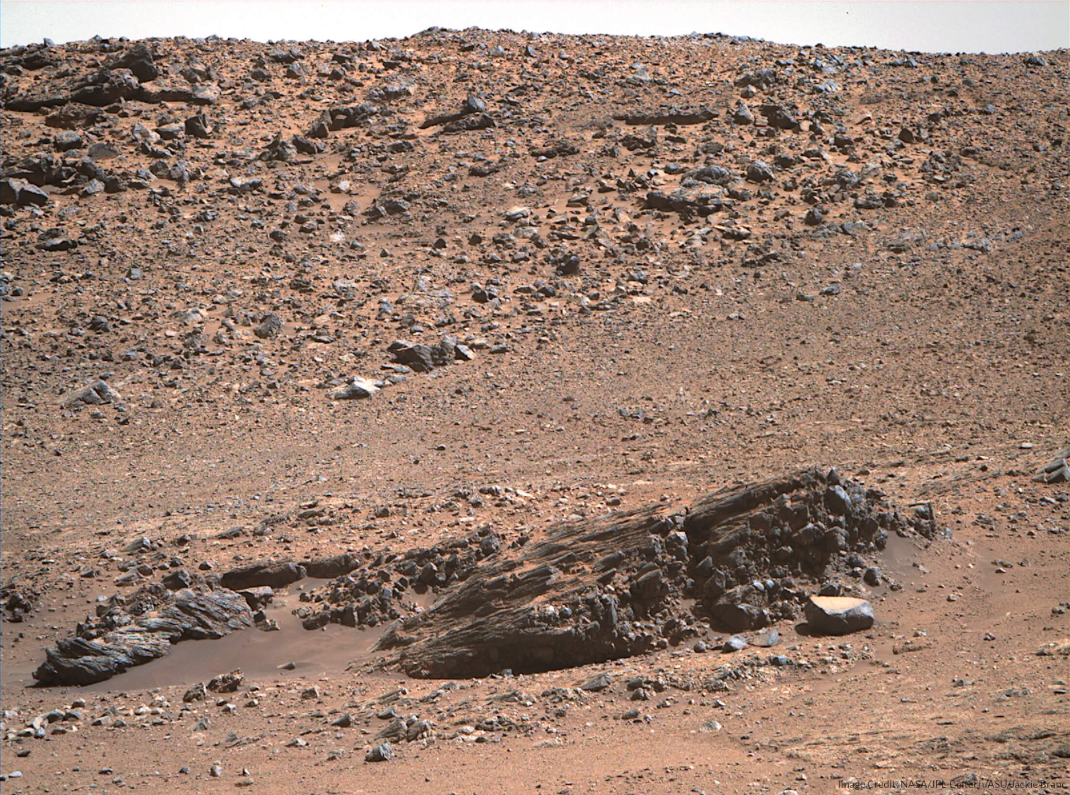 Mars Perseverance Sol 1399: Right Mastcam-Z Camera Jan. 26, 2025 (Sol 1399) / 11:24:11 local solar time image source: Mars_Perseverance_ZR0_1399_0791131921_785EBY_N0650802ZCAM04068_1100LMJ Image Credit: NASA/JPL-Caltech/ASU/Jackie Branc