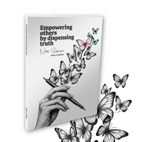 Empowering others by dispensing truth - Nora A.Simone | design by Jackie Branc | TransLiving International