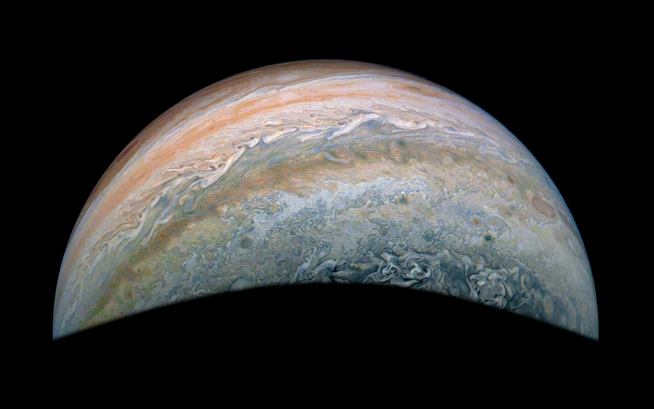 JUPITER | PJ72 Jet N5 2025-05-07 02:30 UT | Mission Phase 72 Credit : NASA / SwRI / MSSS / Jackie Branc © CC BY
