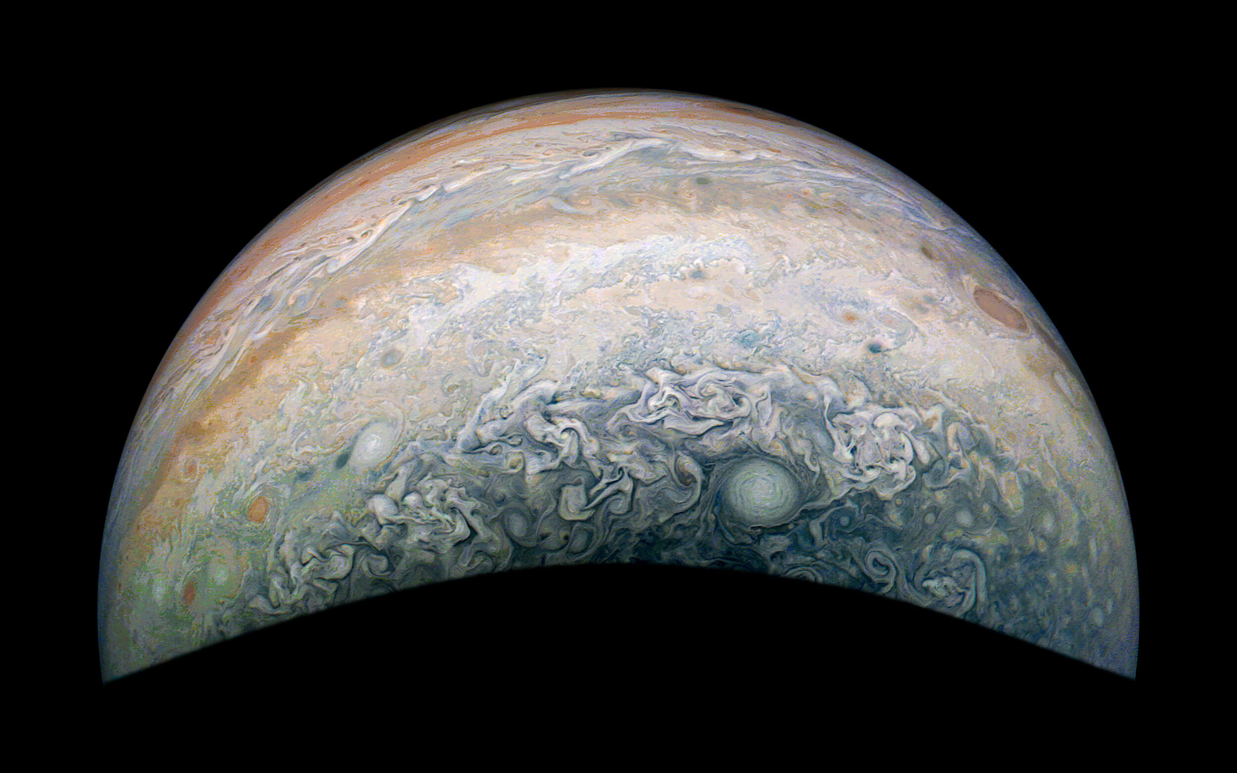 JUPITER | PJ72 Jet N6 2025-05-07 02:34 UT | enhanced and cleaned image source: JNCE_2025127_72C00023_V01 Credit : NASA / SwRI / MSSS / Jackie Branc © CC BY