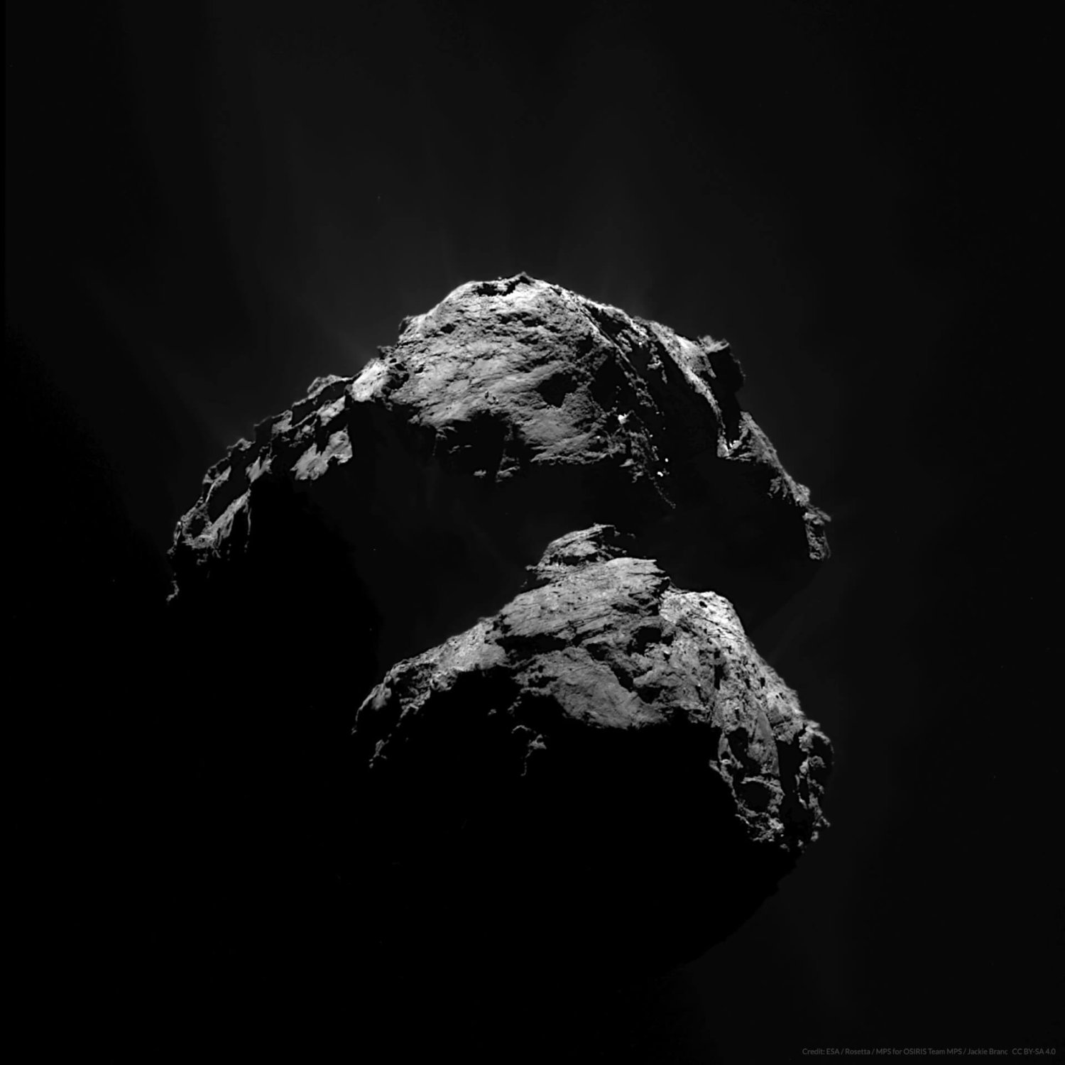 N20150711T160334239ID50F23 | Credit: ESA / Rosetta / MPS for OSIRIS Team MPS / Jackie Branc CC BY-SA 4.0